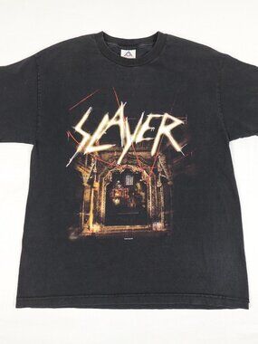 Vintage 2001 SLAYER Shirt Adult Large God Hates Us All Alstyle Tee Y2K